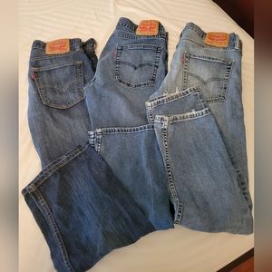 Levi's 513 (3 pairs)